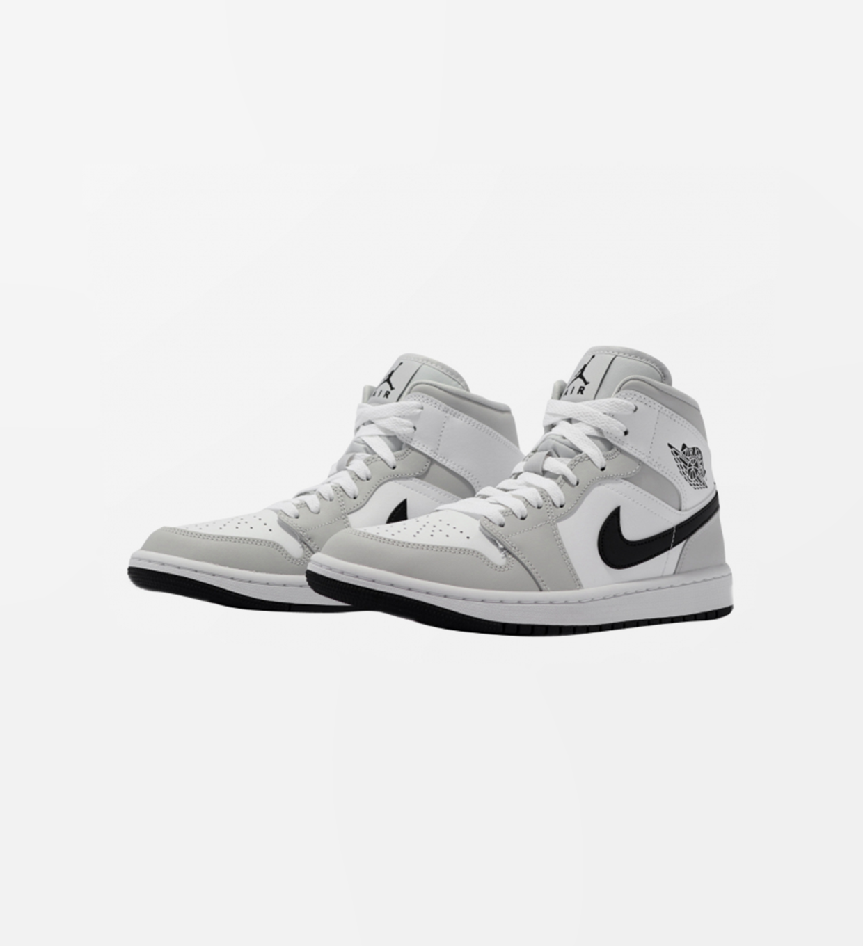 Air Jordan 1 Mid Light Smoke Grey | Cherry Kicks