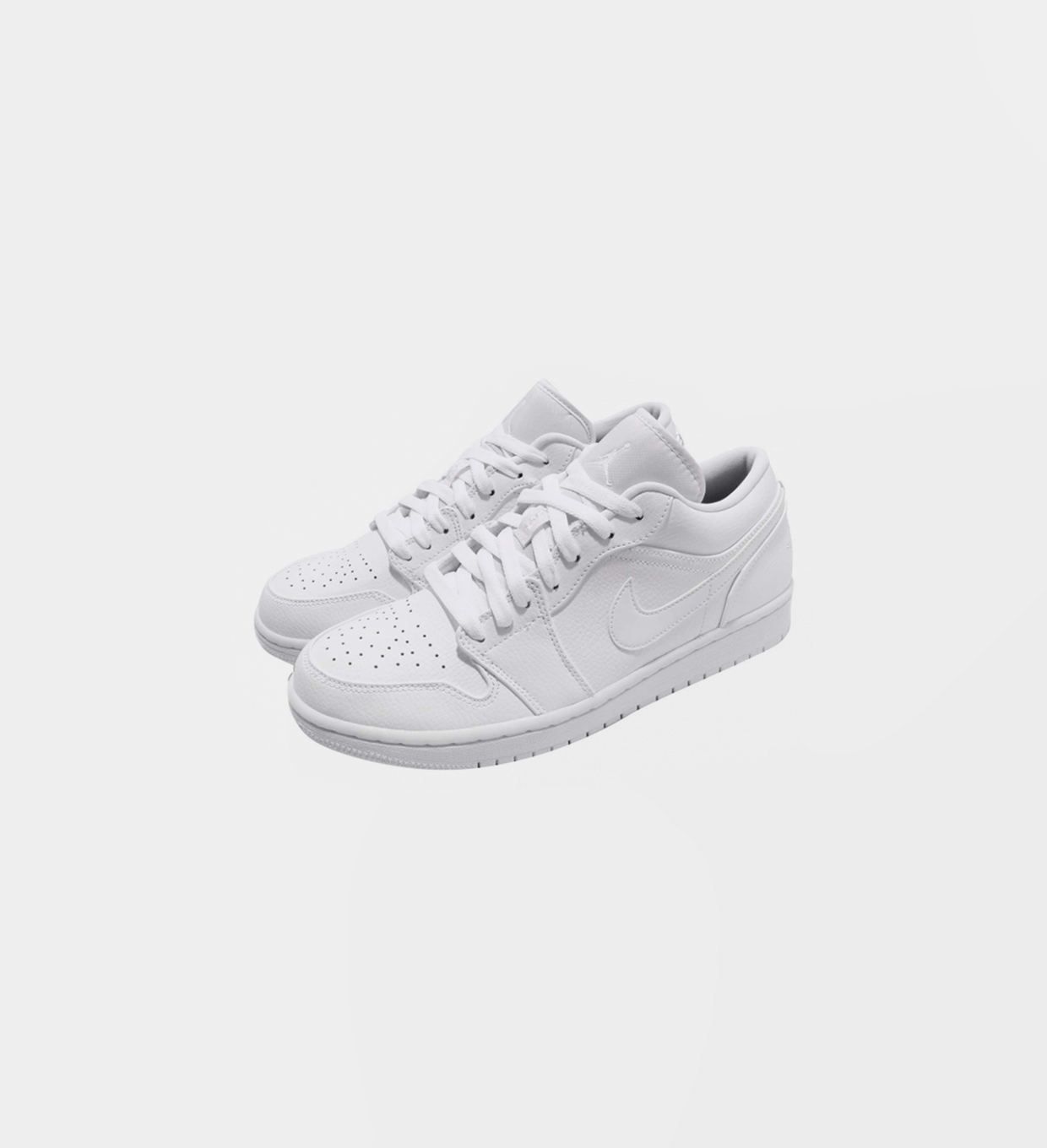 low top jordans white