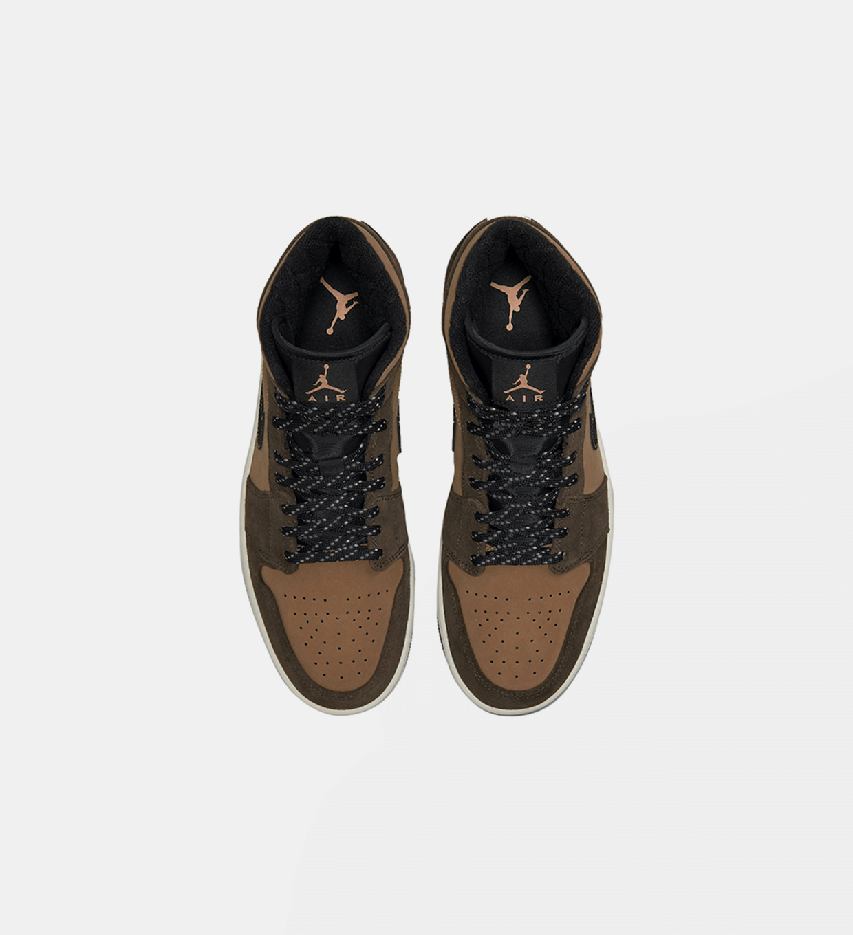 jordan mid 1 brown