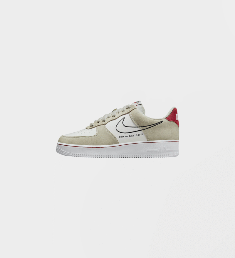 Nike Air Force 1 Low First Use Light Sail Red