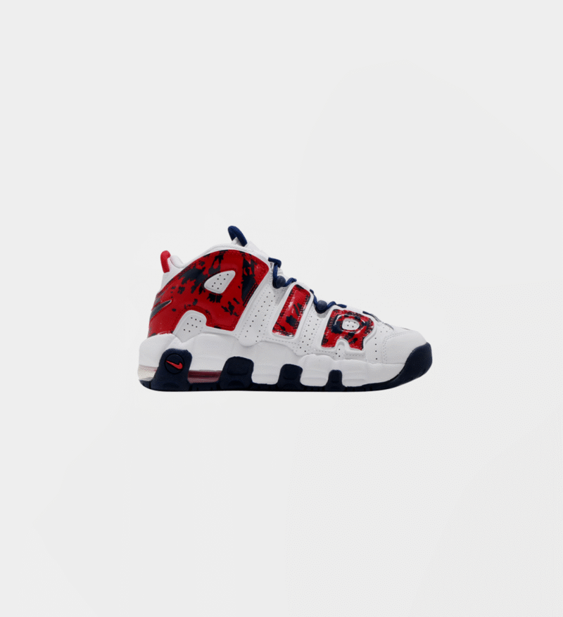 Nike Air More Uptempo GS White University Red Blue Void