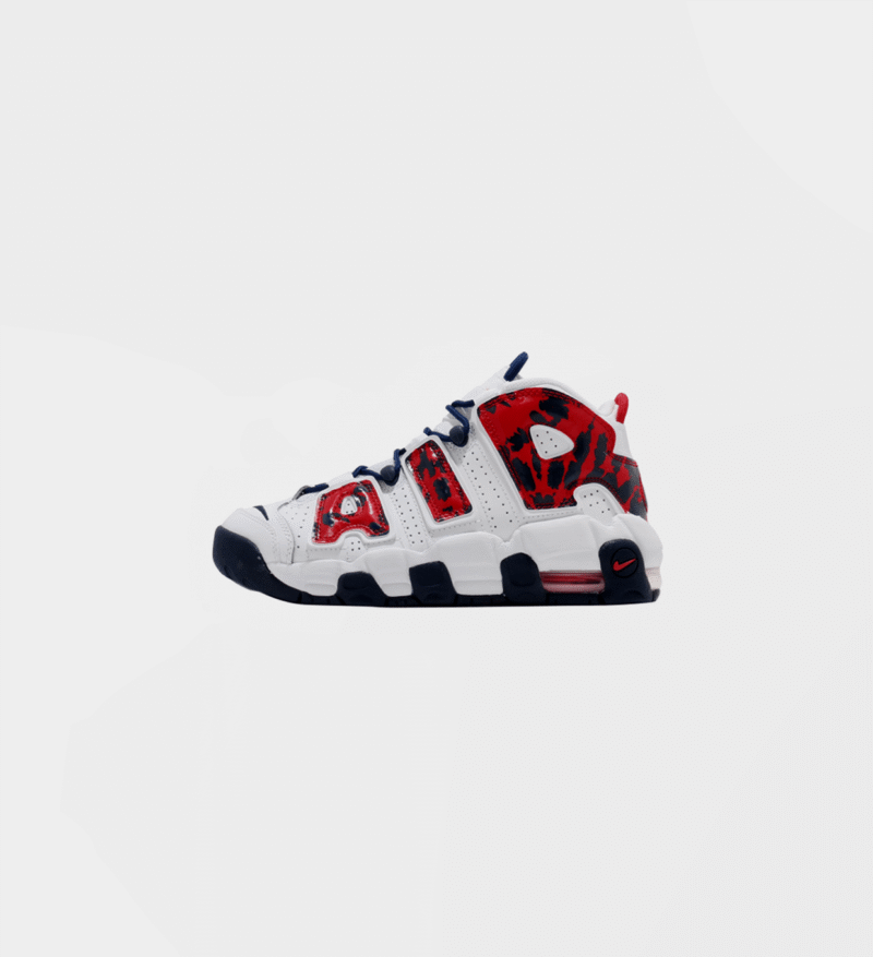 Nike Air More Uptempo GS White University Red Blue Void