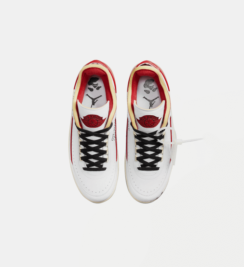 Off-White X Air Jordan 2 Low White Varsity Red