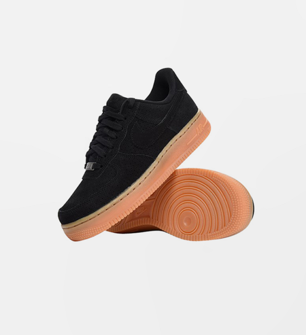 ipad nike wmns air force 1 low black suede 2
